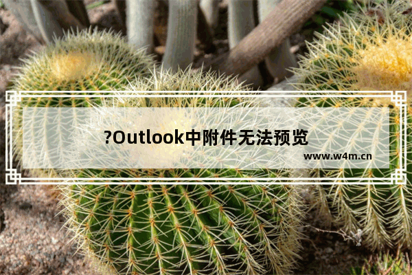 ?Outlook中附件无法预览