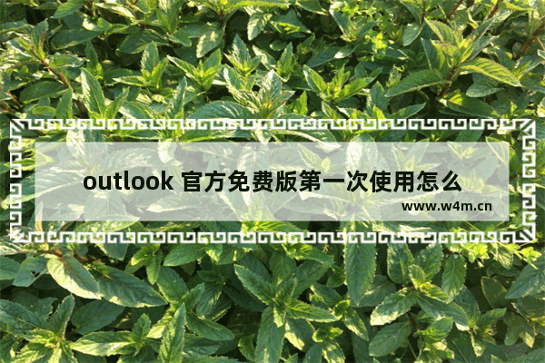 outlook 官方免费版第一次使用怎么设置？