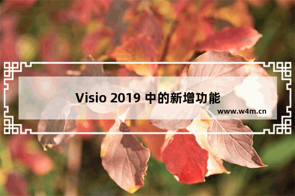 Visio 2019 中的新增功能