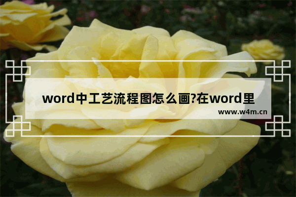 word中工艺流程图怎么画?在word里绘制工艺流程图的方法介绍