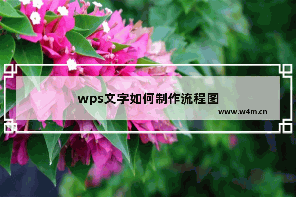 wps文字如何制作流程图