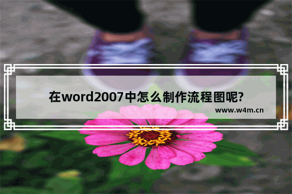 在word2007中怎么制作流程图呢?