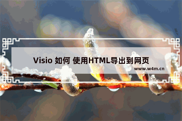 Visio 如何 使用HTML导出到网页