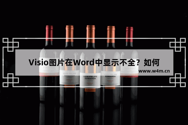 Visio图片在Word中显示不全？如何确定Visio作图大小？