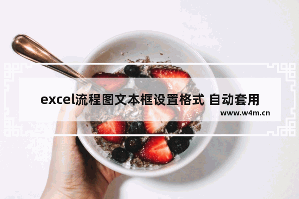 excel流程图文本框设置格式 自动套用格式功能设置excel流程图样式