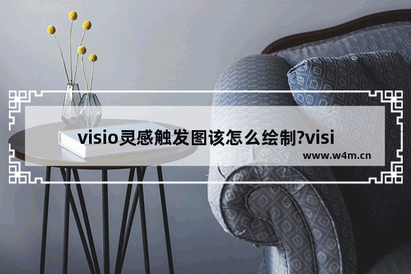 visio灵感触发图该怎么绘制?visio画框架标题图的教程