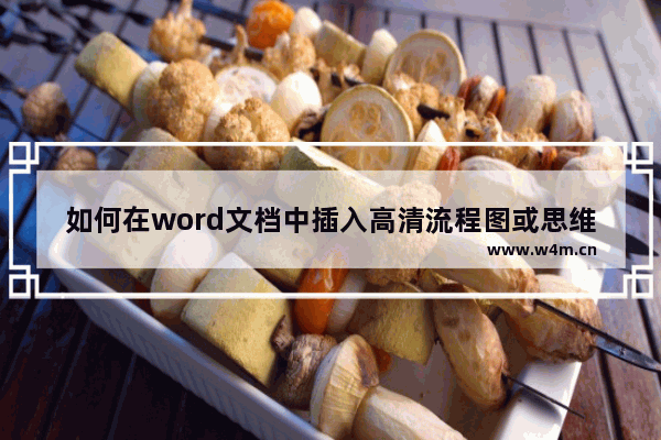 如何在word文档中插入高清流程图或思维导图