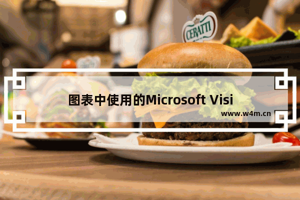 图表中使用的Microsoft Visio列表形状