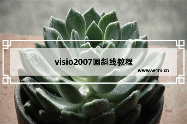 visio2007画斜线教程