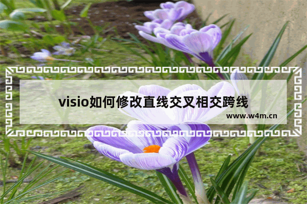 visio如何修改直线交叉相交跨线