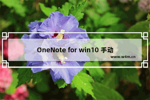 OneNote for win10 手动同步方法