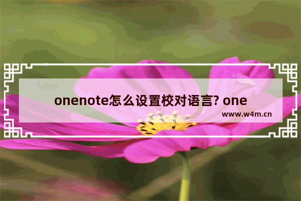 onenote怎么设置校对语言? onenote校对语言的添加方法