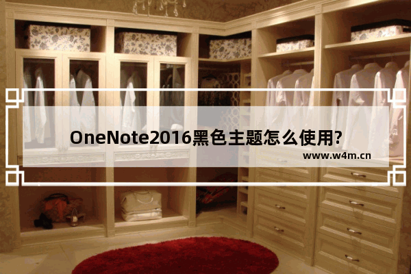 OneNote2016黑色主题怎么使用?