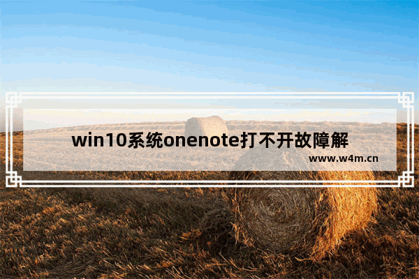 win10系统onenote打不开故障解决