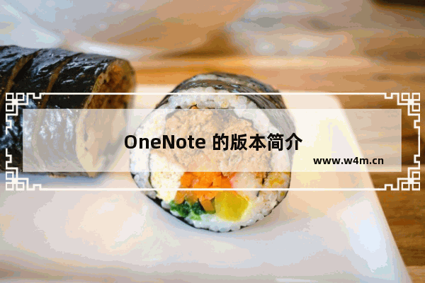 OneNote 的版本简介