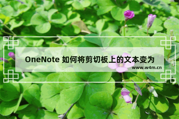 OneNote 如何将剪切板上的文本变为表格