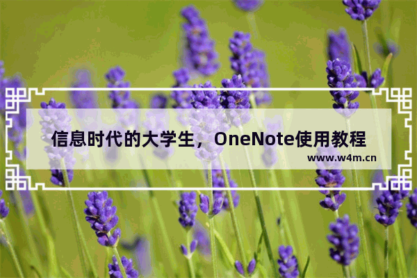 信息时代的大学生，OneNote使用教程