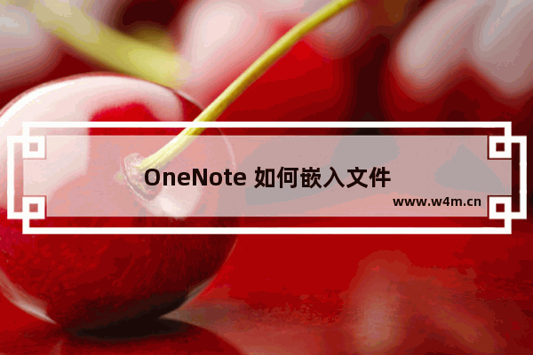 OneNote 如何嵌入文件