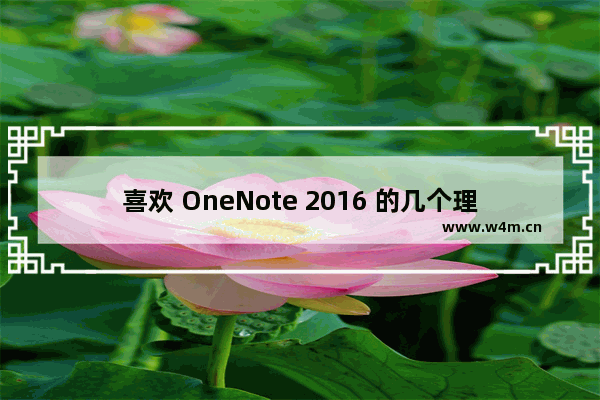 喜欢 OneNote 2016 的几个理由