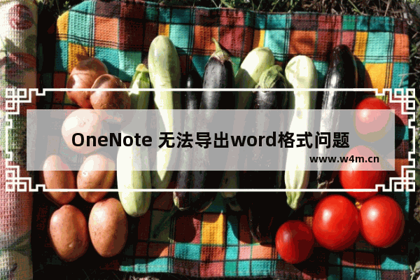 OneNote 无法导出word格式问题