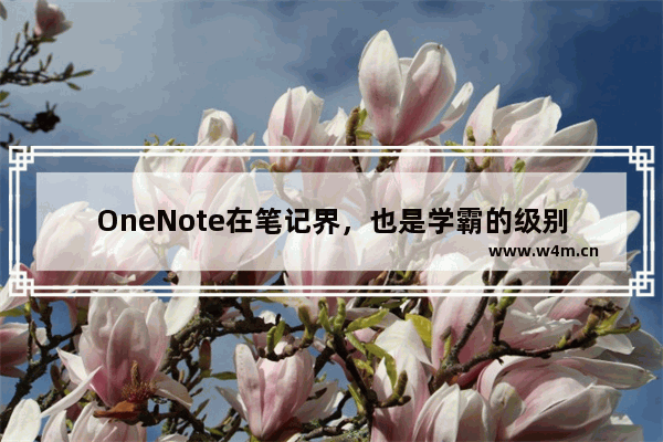 OneNote在笔记界，也是学霸的级别