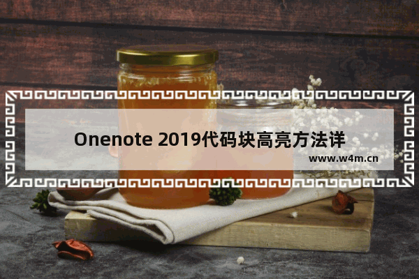 Onenote 2019代码块高亮方法详细图解教程