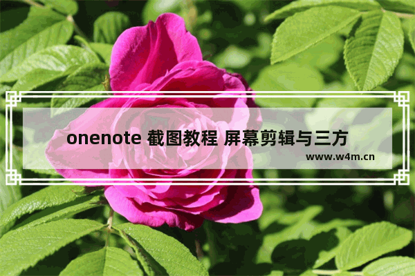 onenote 截图教程 屏幕剪辑与三方截图，薛定谔的优缺点