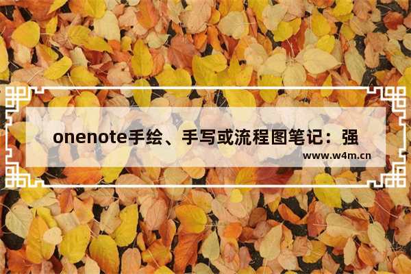 onenote手绘、手写或流程图笔记：强大的绘图功能