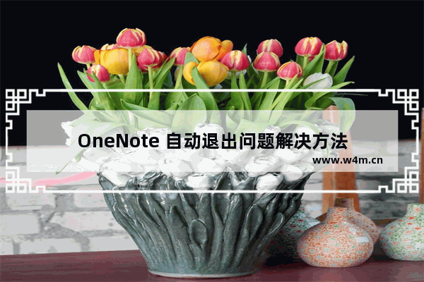 OneNote 自动退出问题解决方法