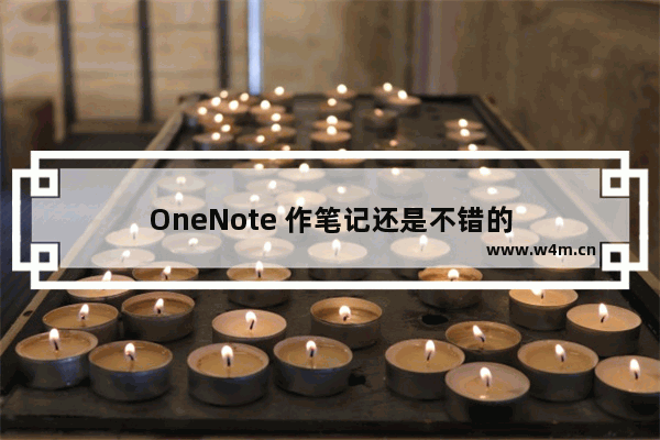 OneNote 作笔记还是不错的