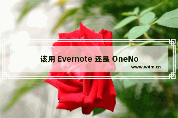 该用 Evernote 还是 OneNote？看完你就知道