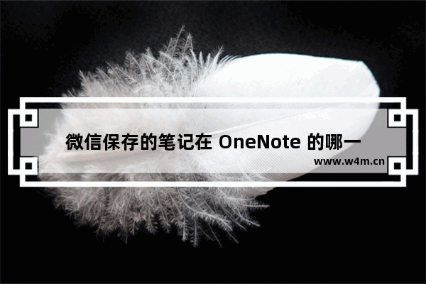 微信保存的笔记在 OneNote 的哪一个笔记本里？