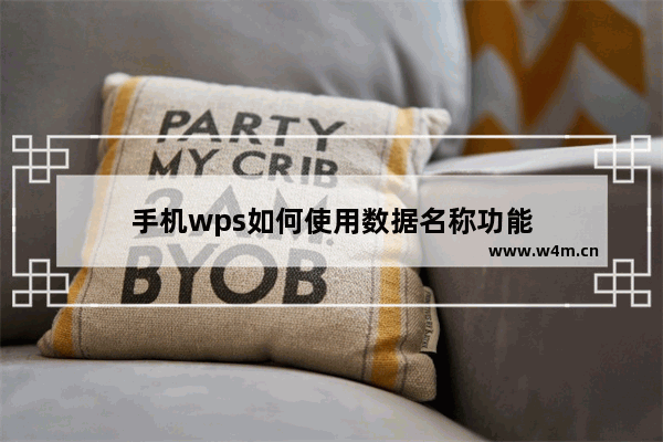 手机wps如何使用数据名称功能