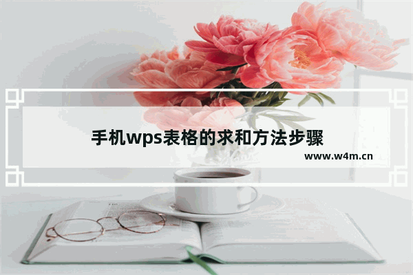 手机wps表格的求和方法步骤