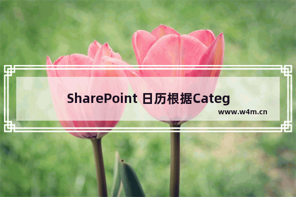 SharePoint 日历根据Category显示不同颜色