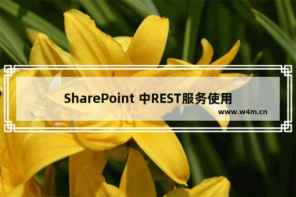 SharePoint 中REST服务使用简介