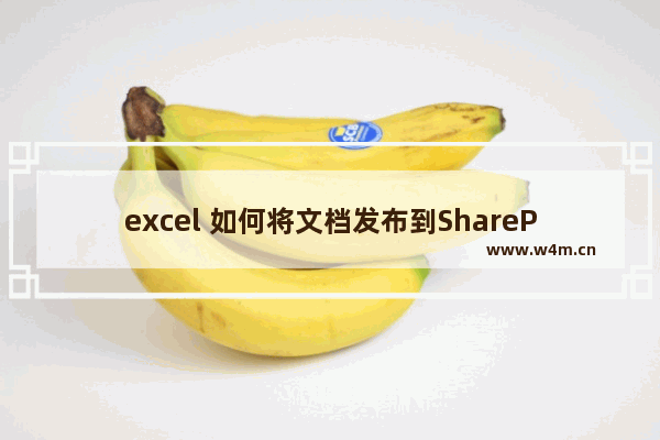 excel 如何将文档发布到SharePoint