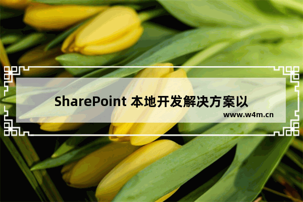 SharePoint 本地开发解决方案以及远程调试实现教程