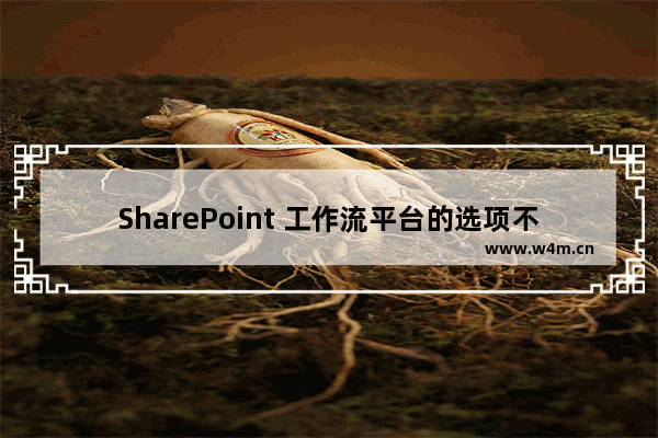 SharePoint 工作流平台的选项不可用 问题解决