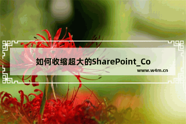 如何收缩超大的SharePoint_Config数据库