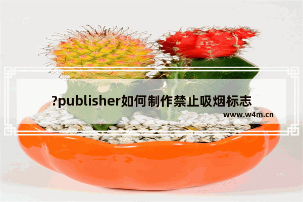 ?publisher如何制作禁止吸烟标志