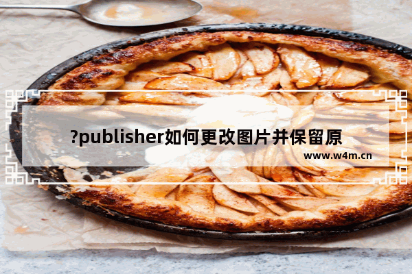 ?publisher如何更改图片并保留原有样式