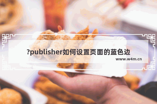 ?publisher如何设置页面的蓝色边框