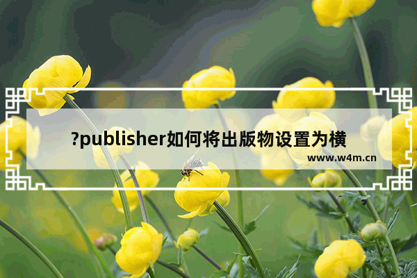 ?publisher如何将出版物设置为横折四分之一打印