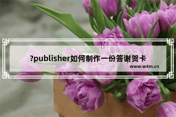 ?publisher如何制作一份答谢贺卡