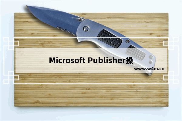 Microsoft Publisher操作简介