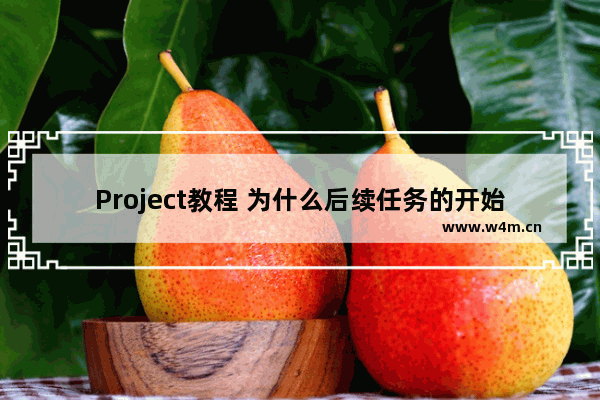 Project教程 为什么后续任务的开始时间不随着前置任务变化？