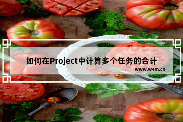 如何在Project中计算多个任务的合计工期