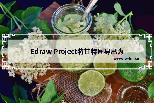 Edraw Project将甘特图导出为Excel的详细操作步骤