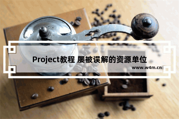 Project教程 屡被误解的资源单位